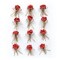 Pack of 3 - Little Birdie Paper Bouquet 12/Pkg-Love and Roses